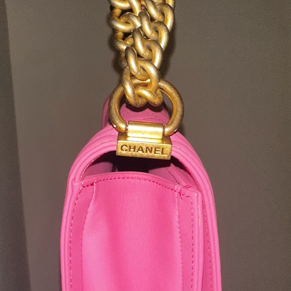 RARE CHANEL BOY PINK BAG - Picture 8 of 10
